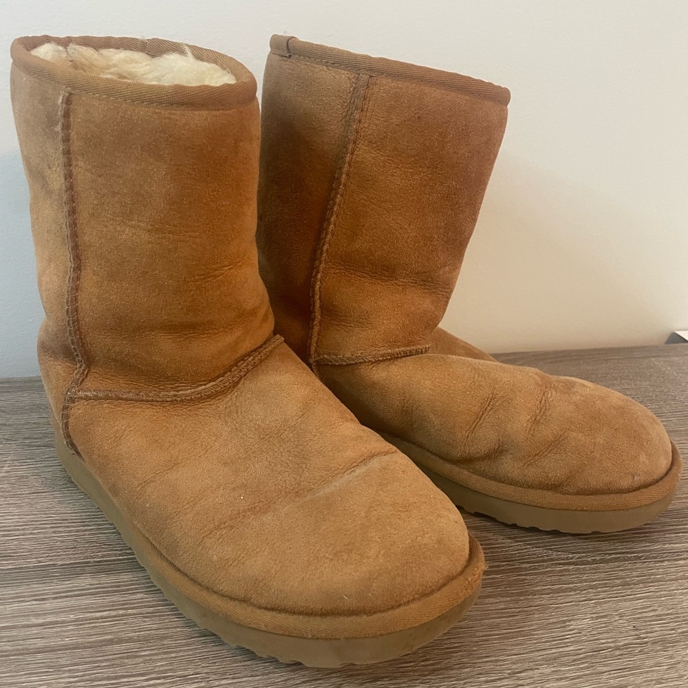UGG Chestnut Classic Short II Shearling Lined Boots, woman’s 7